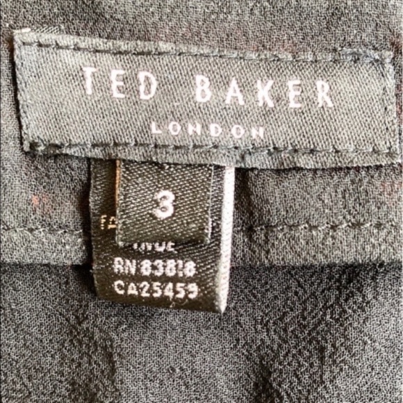 Ted Baker London sheer black boho tunic, embroidered, TB size 3 = US 8 - Picture 11 of 12